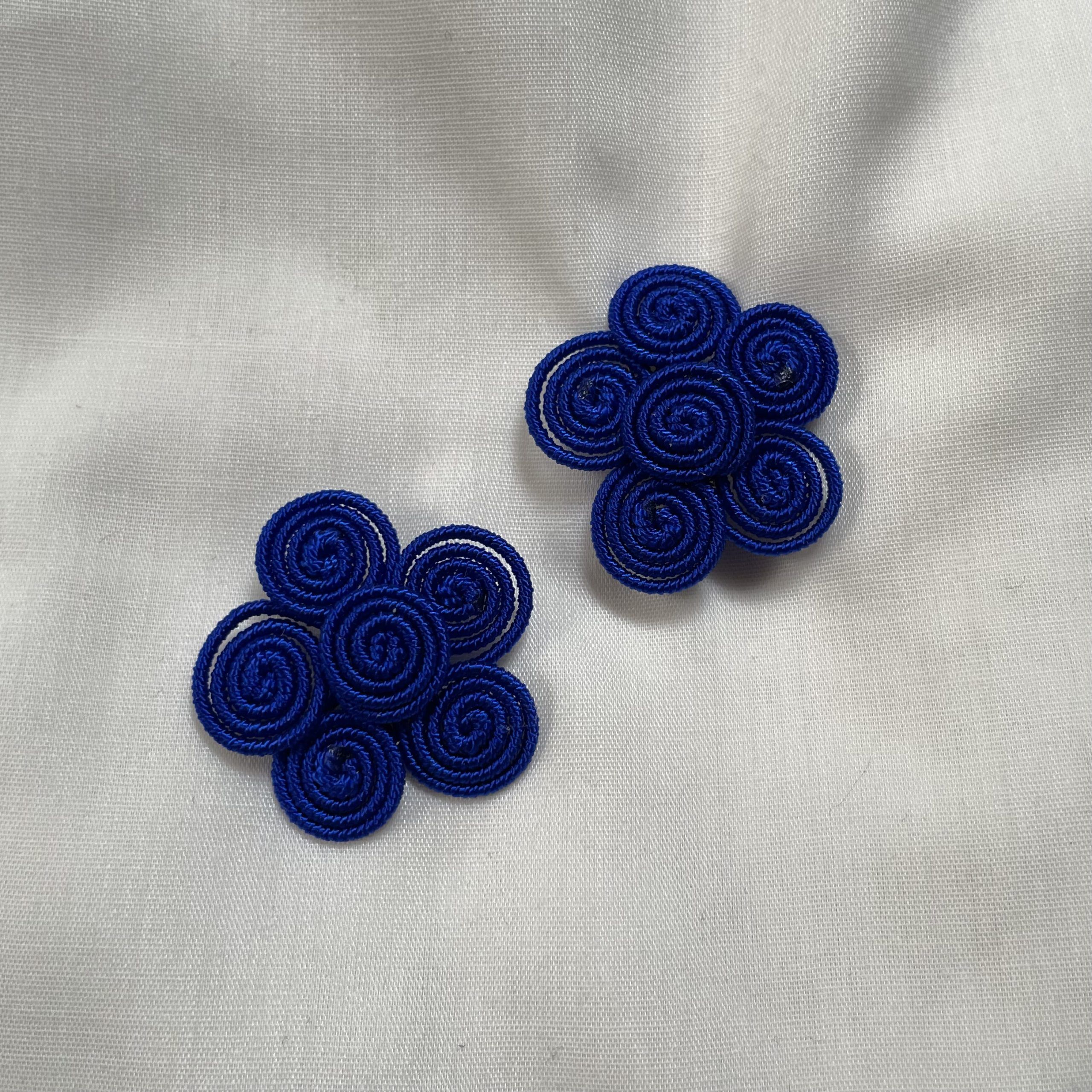 Pendientes flower party azul