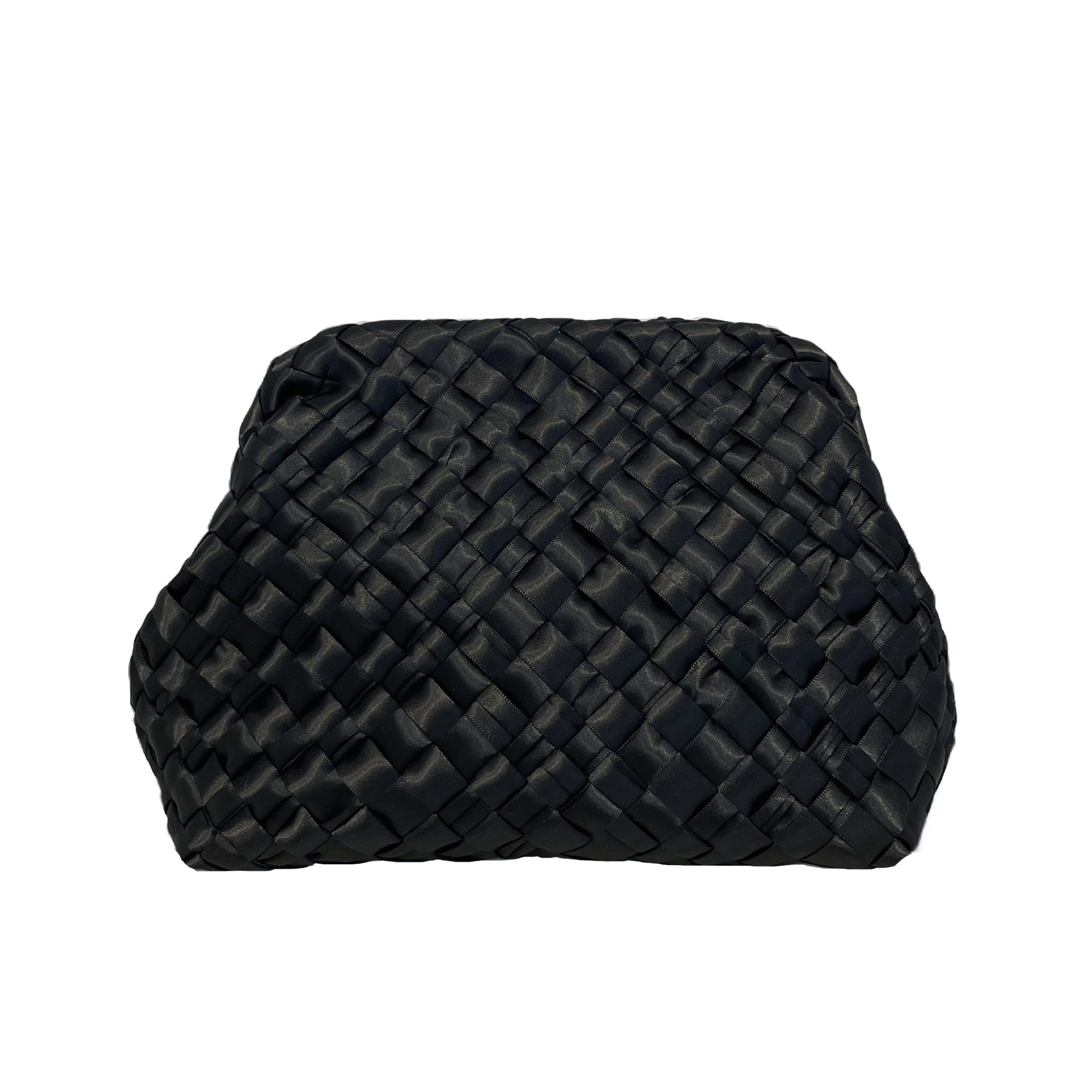 Clutch Glasé negro