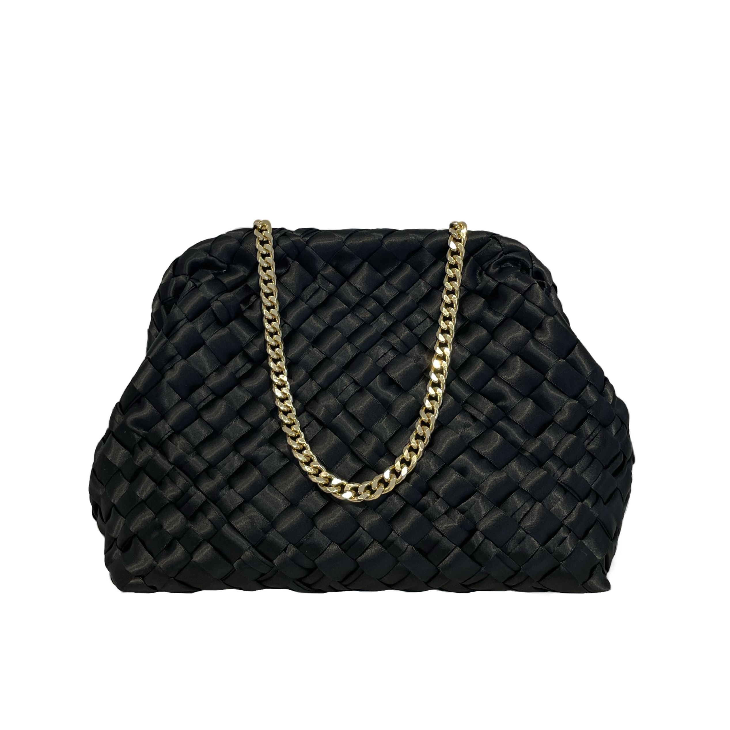 Clutch Glasé negro - Imagen 3