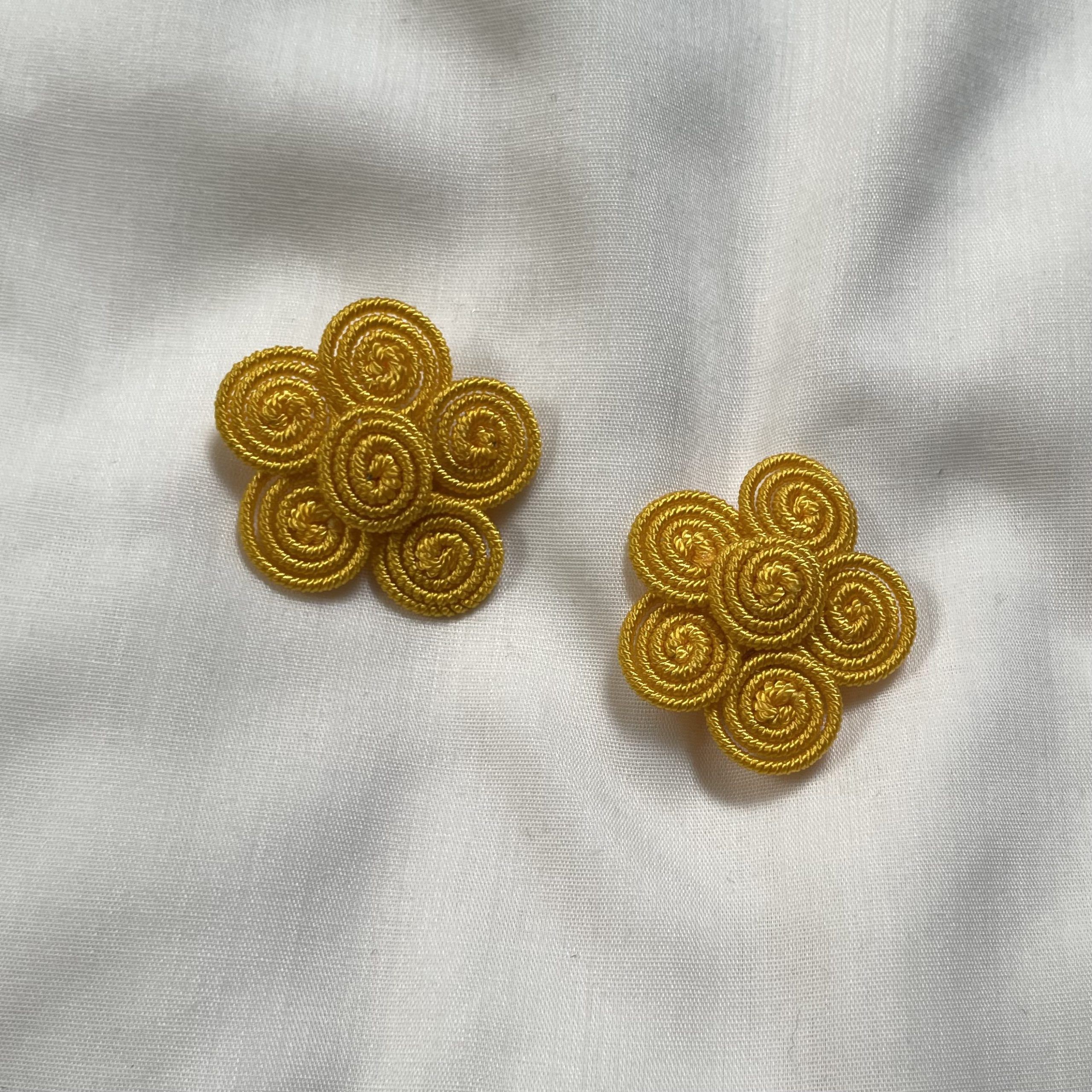 Pendientes flower party yellow