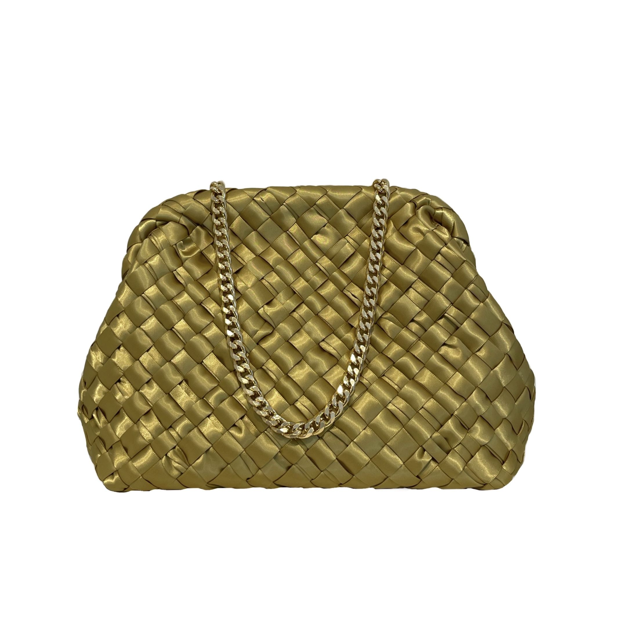 Clutch Glasé Pistacho - Imagen 3